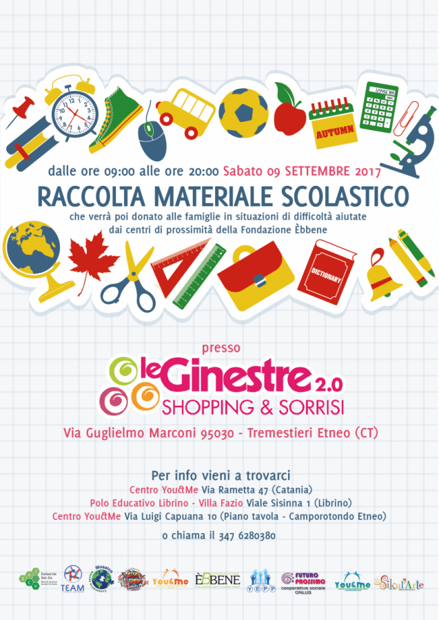 Raccolta di materiale scolastico 